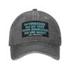 Loriot Pappa ante Portas This is my first retirement Baseball Caps Denim Fabric Hats Casquette Sports Baseball Cowboy Hat