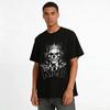 Gothic Skull Joker King Print T-Shirt Men's Dark Style Trendy Top Pure cotton T-shirt