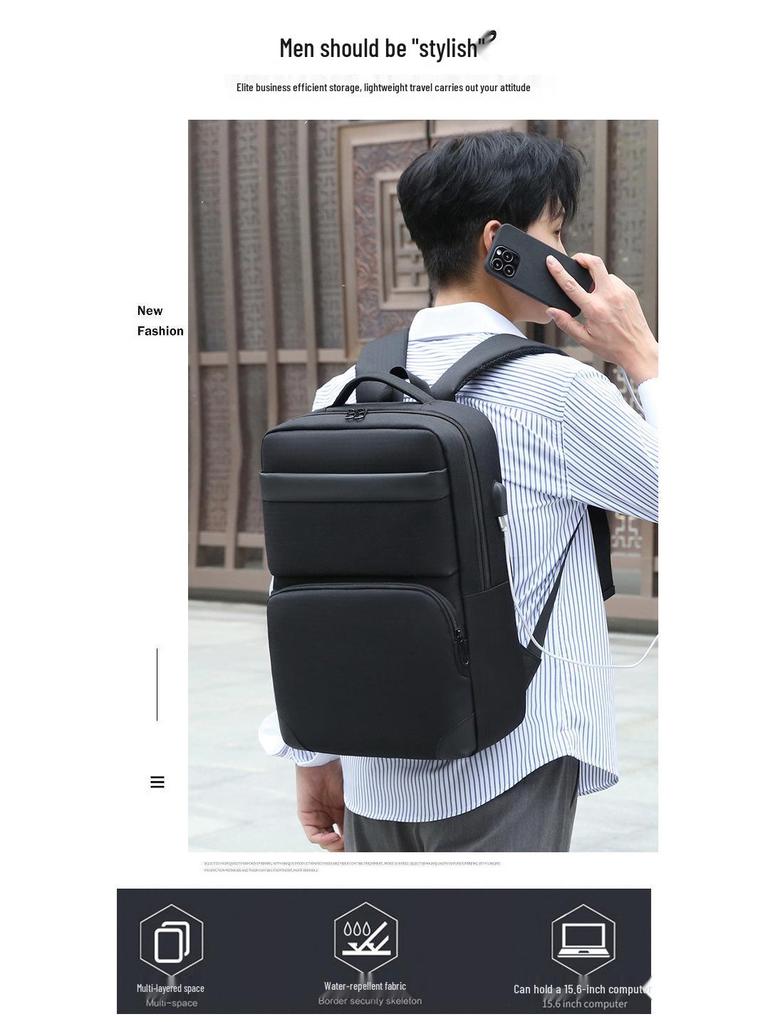 Unisex High-End Mode Wasserdichter Oxford Rucksack - Großes Fassungsvermögen für Laptop & Pendeln