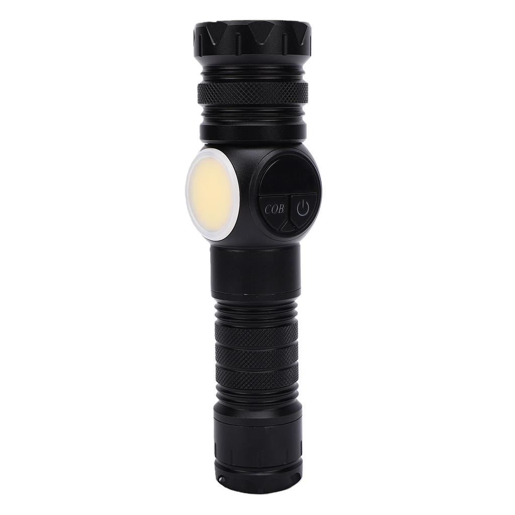 Super Bright Flashlight Rechargeable IPX7 Water Proof Telescopic Zoom Handheld Flashlight with Magnetic Base 9 Modes