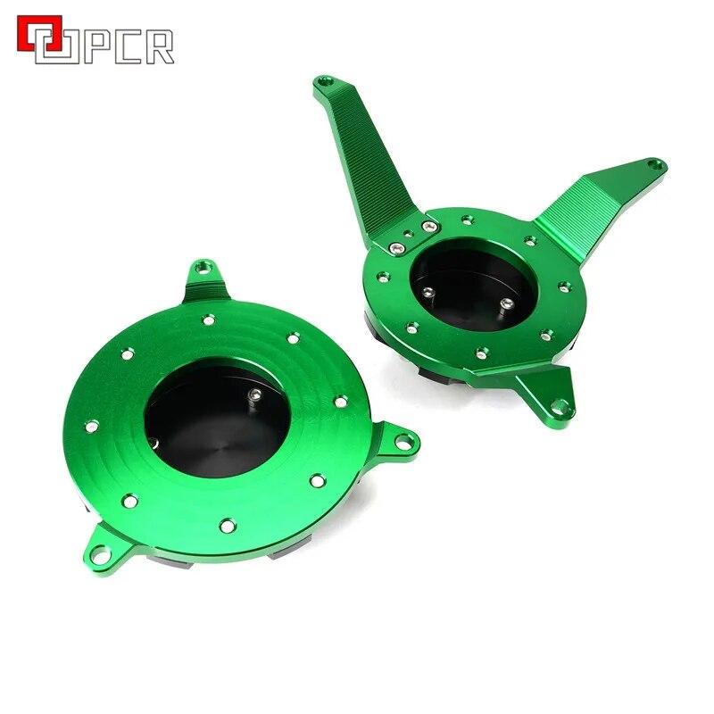 Grün Schwarz Motorrad Motor Schutz Seite Stator Fall Schutz Protector Für KWASAKI Z900 Z 900 z 900 2017 2018