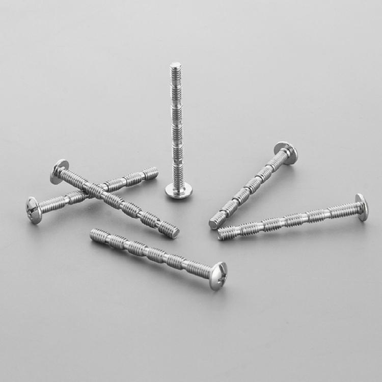Nickel Plated Door Handle Screws Durable Long Lasting Screws with Matching Nuts