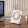 Kleiner Schreibtischventilator Leise USB Starker Luftstrom Kühllicht Dünn Schreibtischventilator 2024 Mini Tragbar Stumm Faltbarer Ventilator Geschenk für Studenten Neu