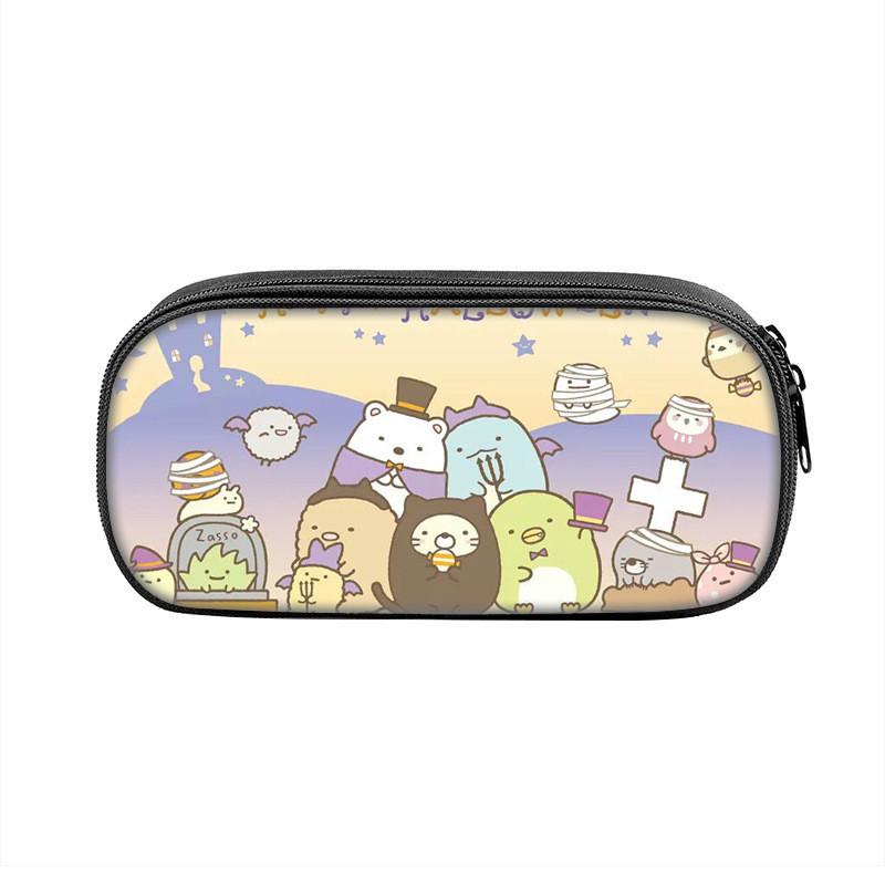 Sumikkogurashi Character Pencil Case With Large Capacity Nylon Storage Bag For Students