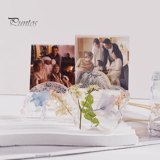 Creative Business Card Holder Silicone Mold Heart Cloud Rainbow Flower Shape Card Clip Mould Epoxy Resin Mold