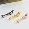 2 Stück Silber Dackel Hund Stäbchenhalter Hundeform Besteckablage Küchenzubehör
