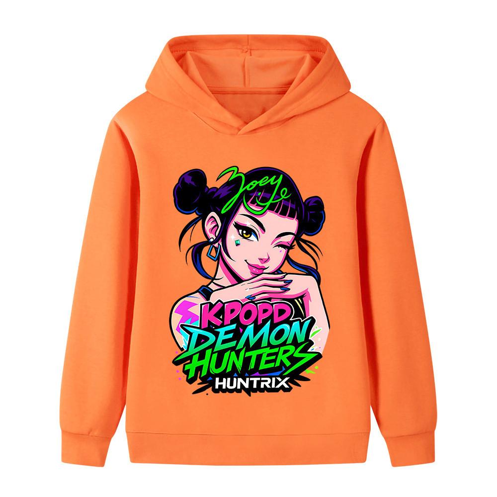 B1214 Kinder Jungen Mädchen Kpop Rumi Zoey Mira Print Langarm Hoodie