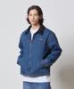 Ryul+Wai Denim Detachable Inner Two-Piece Zip-Up Work Jacket Deep Blue K5
