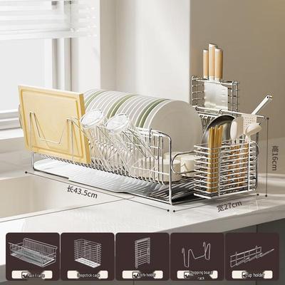Extra Large Stainless Steel All-in-One Dish Drying Rack