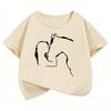 Funny Horse and Girl T Shirts Short Sleeve Kids Childrens Tshirt Girls Summer Spring Casual Top Tee Shirt