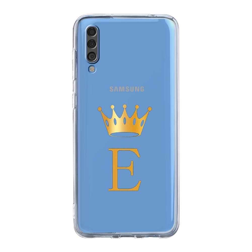 

Чехол для Samsung A54 A52 A50 A70 A10 A30 A40 A20S A20E A02S A12 A14 A22 A24 A42 A34 A32 5G A04s, чехол с короной и буквами от A до b Art Samsung A40