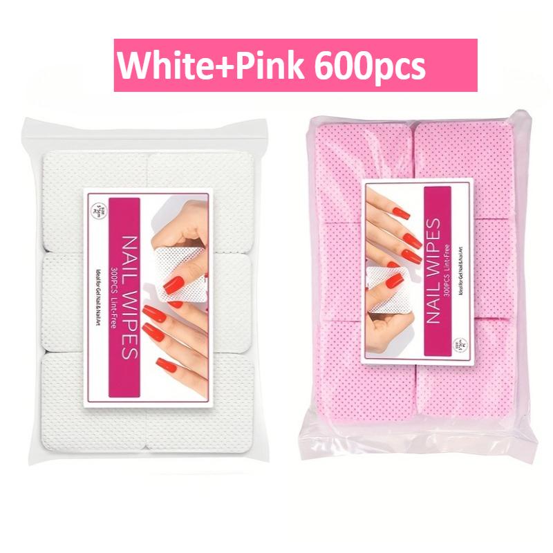 

600 Pieces /2 Packs of Nail Towel, Wiping Cloth, Cotton Pad, Eyelash Removal, Wiping, Multifunctional Cleaning Cotton Pad