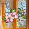 Flower Hanging Decoration Wall Art Window Hanging Ornament Double-Sided Floral Sun Catcher Gift for Nature Lovers
