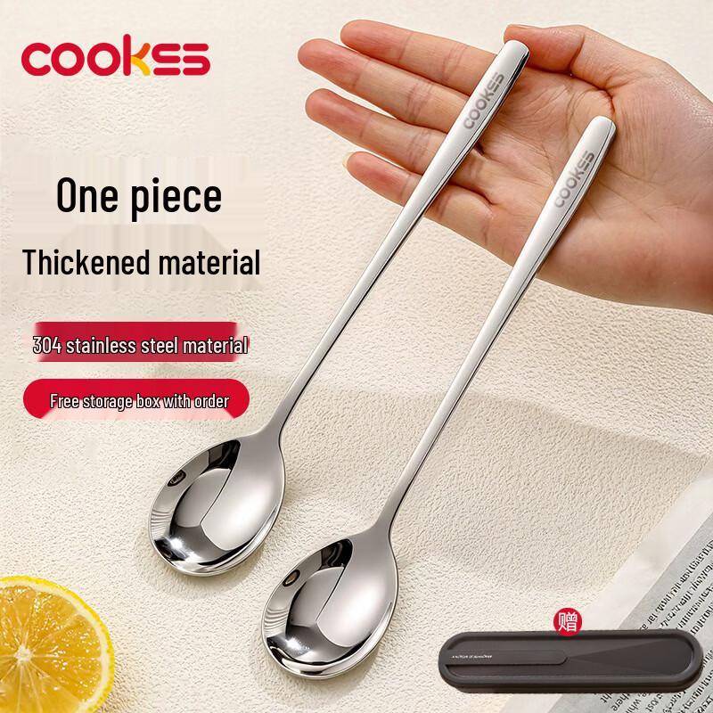 COOKSS Набор суповых и рисовых ложек из нержавеющей стали 316 (2-Pack)
