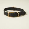 We Original All Leather Collar Black GOOD MANNERS DOG SERIES - (XL) /