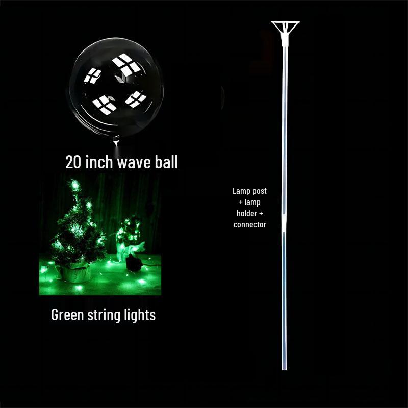 Glowing Bobo Balloon - Transparent LED Light-Up Balloon for Kids' Toys and Wedding Decorations