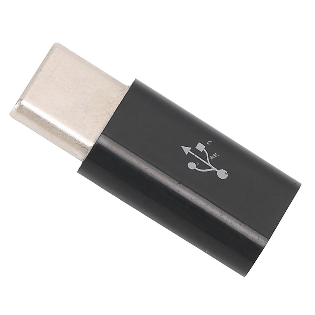 ABS   USB to TypeC Transfer Adapter Convert Plug and Play Connector Fast Charging(White(  Sign) )