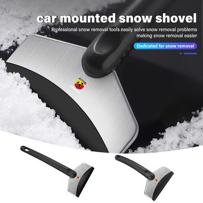 Car Ice Scraper Snow Removal Shovel Stainless Winter Accessories For Abarth Freemont Strada 500x Grande Punto Ducato Stilo Palio