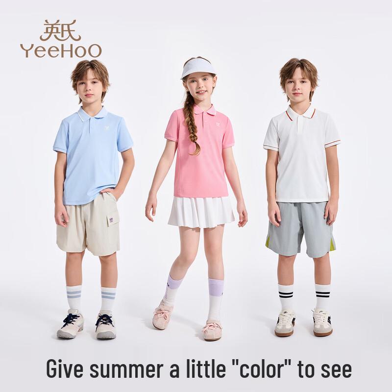 YEEHOO Girls' Quick-Dry Short Sleeve Polo T-Shirt