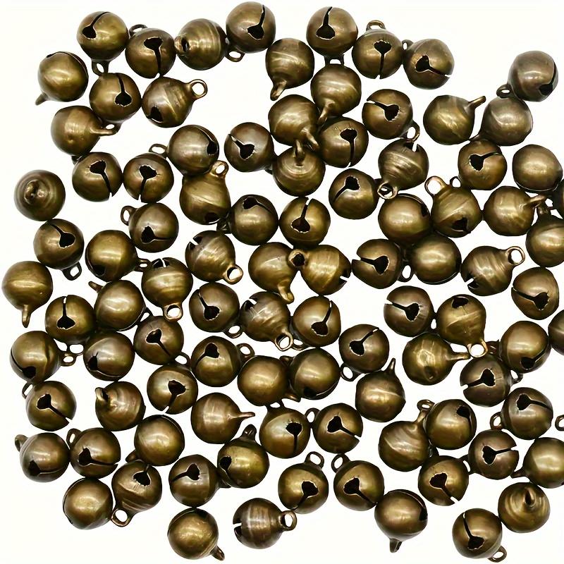 

200 шт. Миниатюрные колокольчики из литого чугуна под винтажную бронзу, 6 мм, подвески для рукоделия, подвесные украшения на Рождество, Хэллоуин, Пасху, свадебные украшения 200pcs