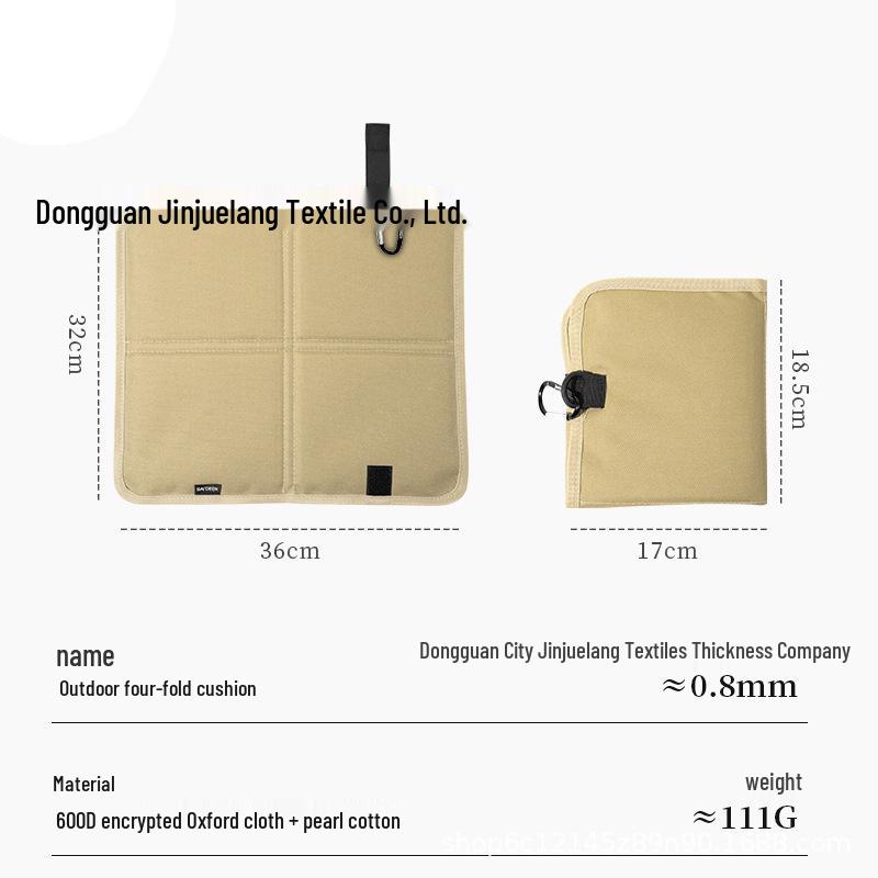 

Portable Waterproof Outdoor Cushion: Thickened Oxford Cloth for Camping, Hiking, and Lawn Use. 36CM*32CM