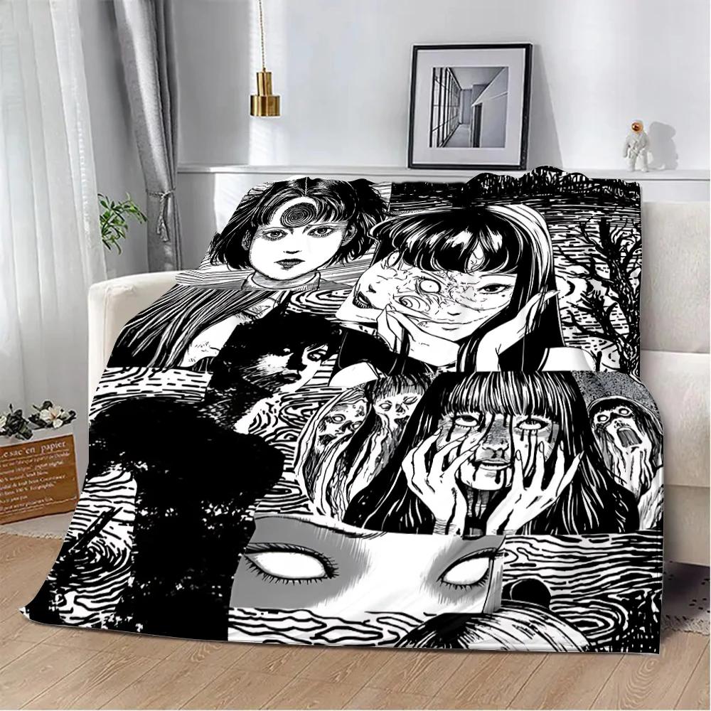 Thriller Manga Junji Ito Tomie Printed Blanket Picnic Blankets Warm Blanket Soft and Comfortable Home Travel Birthday Gift