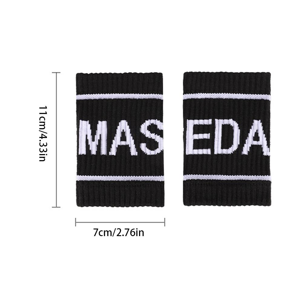 2PCS Elastic Sports Wristbands Tennis Sweat Bands Wrist Guard For Basketball Volleyball padel Fitness Sweatbands Wrist Wrap Cuff