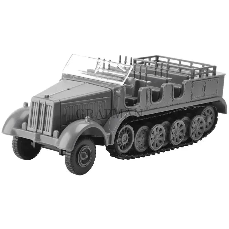 1/72 Вторая мировая война Немецкий полугусеничный бронетранспортер SDKFZ7 4D Пластиковая сборная модель автомобиля Игрушка