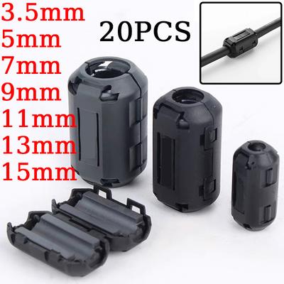 Ferritkern-Kabelring-Drosselperle 3,5/5/7/9/13/15mm RFI EMI-Rauschunterdrücker-Filter für USB-Antenne HDMI-kompatibles Audiokabel