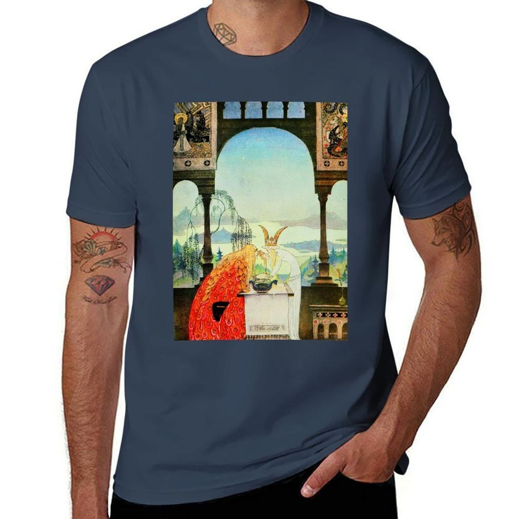 Kay Nielsen East Of The Sun And West Of The Moon Pl 14 Tshirt Printed T Shirts For Unisex T Shirts For Unisex Cotton Tshirt