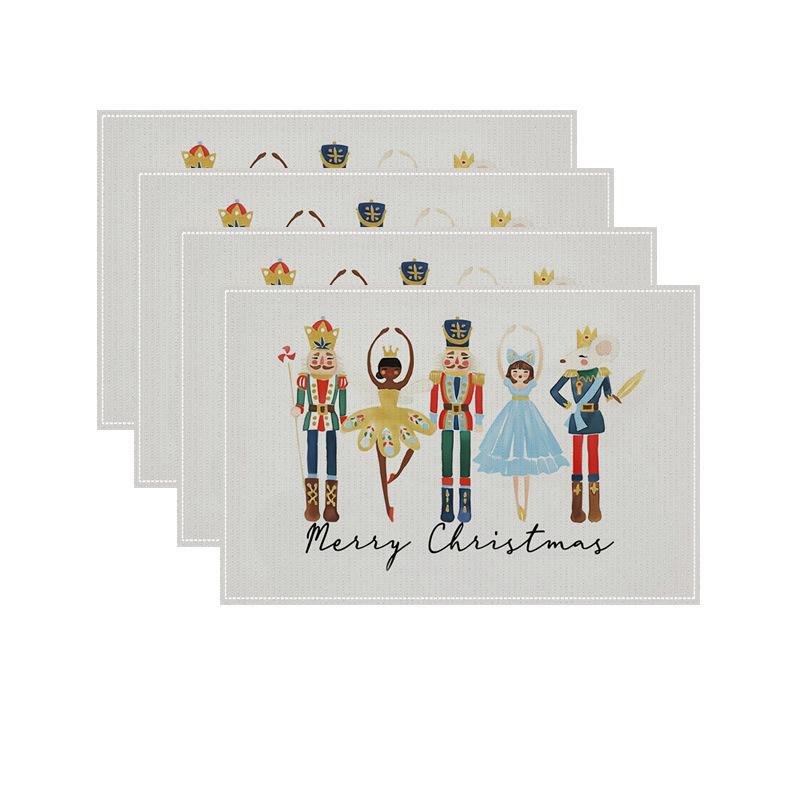 Heat-Resistant Stain-Proof Linen Party Placemats - Festival Collection
