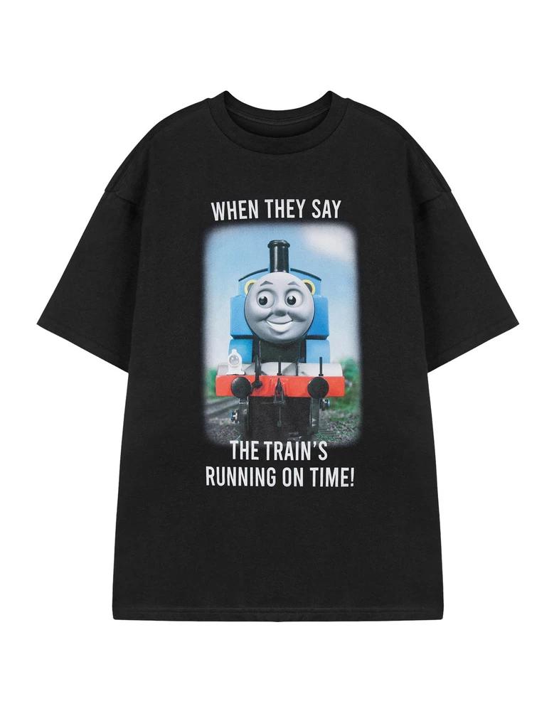 Thomas and Friends Short Sleeved TShirt Unisexs Black Official Merch M