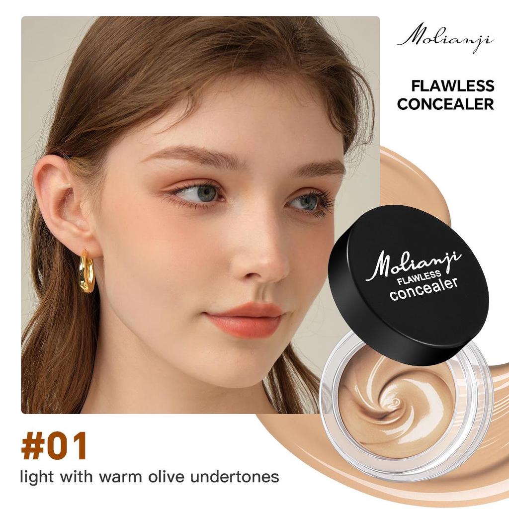 Waterproof Concealer Cream: Brightens Skin, Covers Acne, Freckles, Dark Circles, and Provides Contouring