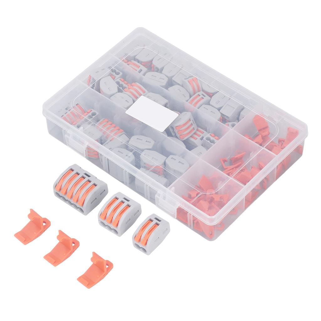 Press Type Wire Connectors Compact Splicing Terminal Assortment Kit Quick Connect Electrical