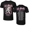 Def Leppard Lightning Leopard Pattern Printed Classic Rock Band Tshirt In Street Hiphop Style Suitable For Both Unisex And Unisex