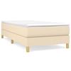 Vidaxl Bettrahmen Ohne Matratze Cremefarben 90X190 Cm Stoff