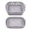 Foldable Round/Square Air Fryer Liner Basket 8.5 Inch Air Fryer Silicone Pot Reusable Baking Tray Accessories for 3.6-6.8 QT Oven Microwave