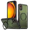 Für Galaxy XCover7 Hülle mit Ständer, Kohlefaser-Textur, MagSafe-kompatibel, Stoßfeste Handyhülle, Passend für Samsung Galaxy XCover 7