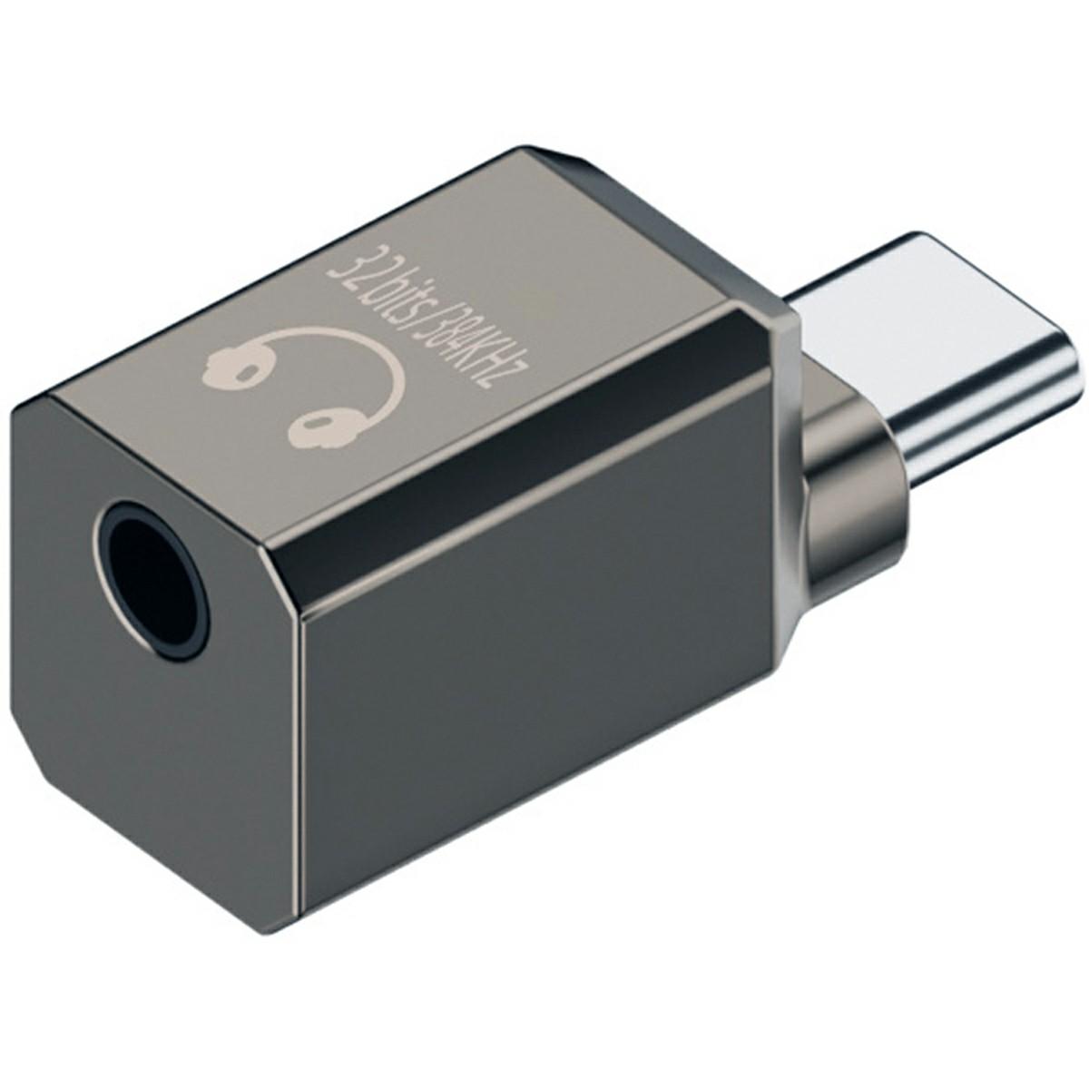 

UC-075-DA USB-C to 3.5mm DAC Audio Adapter 384kHz KT02H20 Chip Aluminum Alloy Converter for Laptop/Tablet/Phone As Shown A