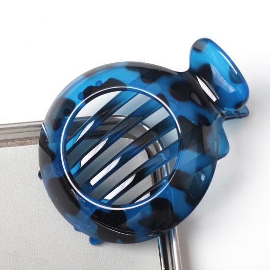 Women Hair Clip Round Anti-slip Teeth Hair Claw Hollow Design Back Head Hair Clamp Hair Styling Tool Hair Accessories