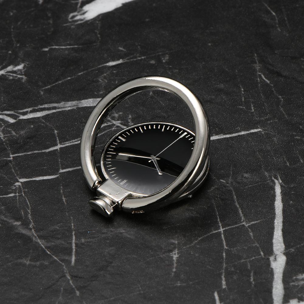 Universal Stand Bracket Watch Shape Mobile Phone Holder 360° Rotating Finger Ring Grip