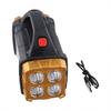Efficient Solar Charging Solar Flashlight USB Rechargeable Light