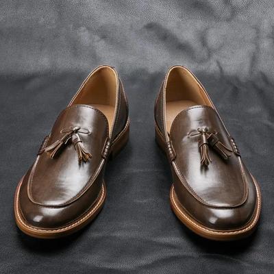 Amerikaanse Stijl Mannen Casual Schoenen Comfortabele Luxe Loafers Mannen Leer Schoenen