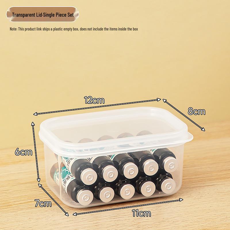 

Compact Medical Organizer: Sealed Medication Storage Box for Cold Medicine, Vitamins, and Supplies 12.0 x 8.0 x 6.0 прозрачный
