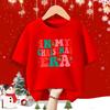 In My Christmas Era Print Kid T-shirt Casual Short Sleeve Round Neck Child Tees Shirt Christmas Day Holiday Childs Clothes