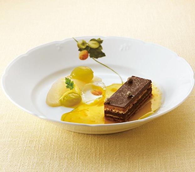 NARUMI Plate Set Satohana Goyomi Diameter 21cm Green Floral Pattern 5 Pattern Set Cute Curry Plate Pasta Plate Wedding Gift Microwave Warmable Made in