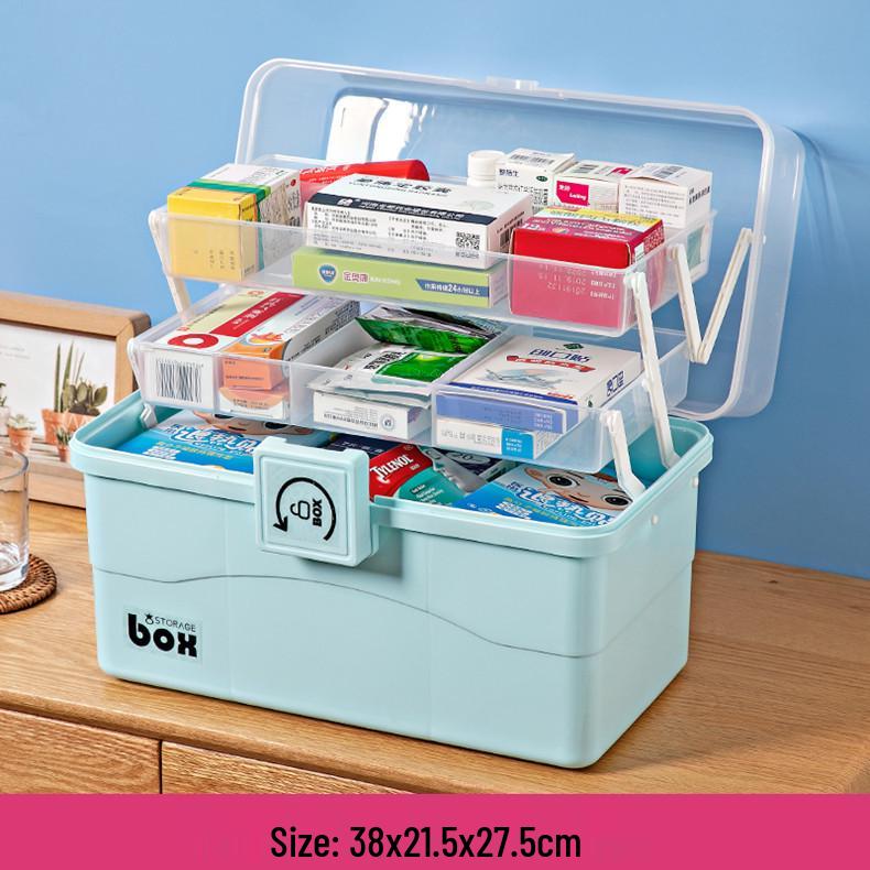 Family Medicine Storage Cabinet - Large Capacity First Aid Kit