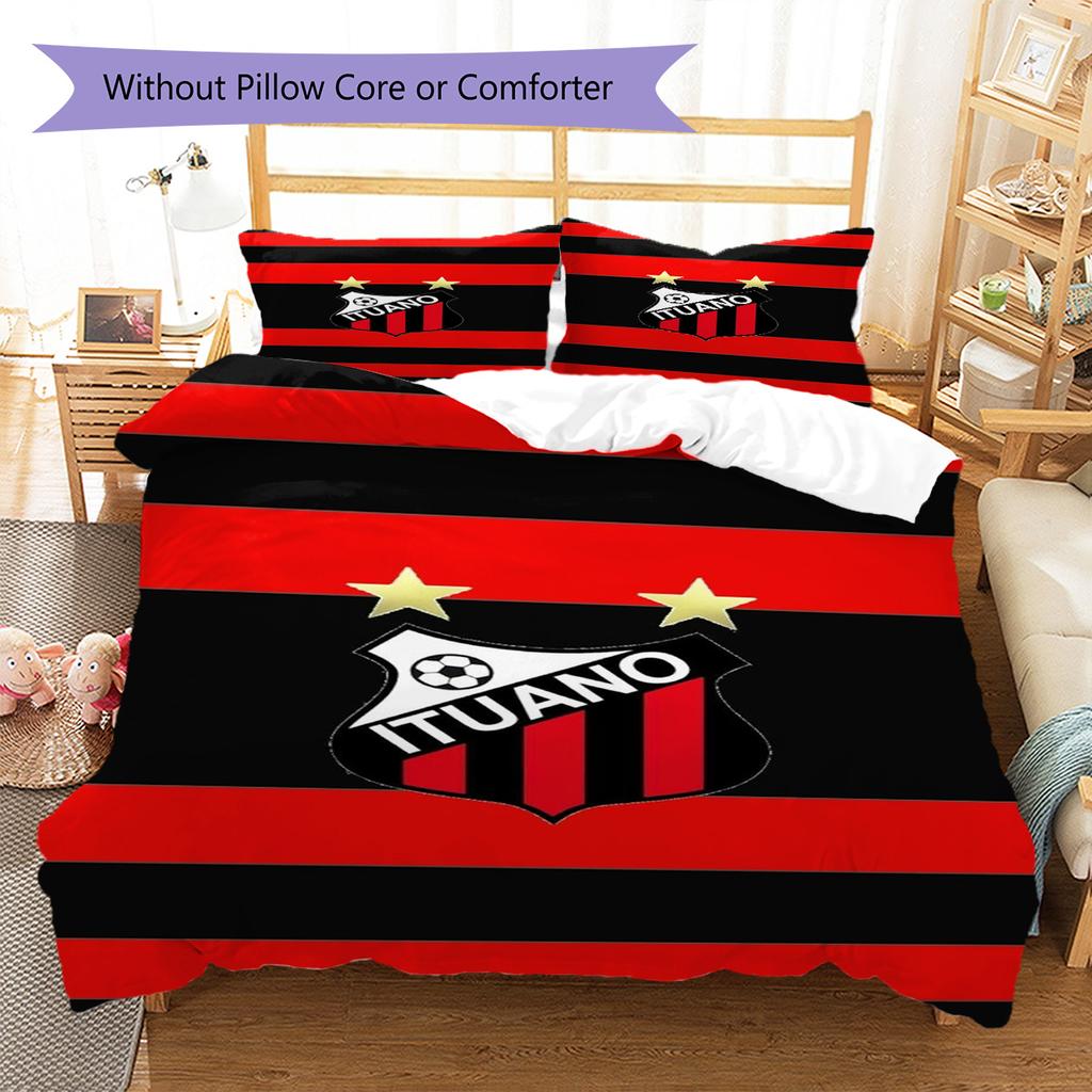 Ituano Pattern Bedding Set Quilt Cover Pillowcase Home Decor Gift (1 * Duvet Cover + 2 * Pillowcase, Without Core)