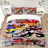 Powerpuff Girls Adventure Print 3Pcs Bedding Setduvet Cover With 2 Bedropillowcase Home Birthday Gift