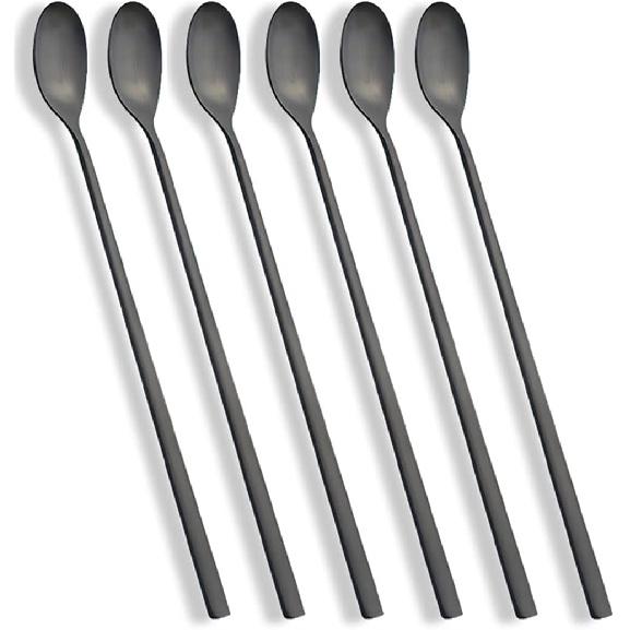 AOOSY Long Handle Spoon, Coffee Stirrers, 9-inch Ice Tea Spoon,Premium 18/10 Stainless Steel Iced Teaspoon for Mothers Milks Tea Mixing Cocktail